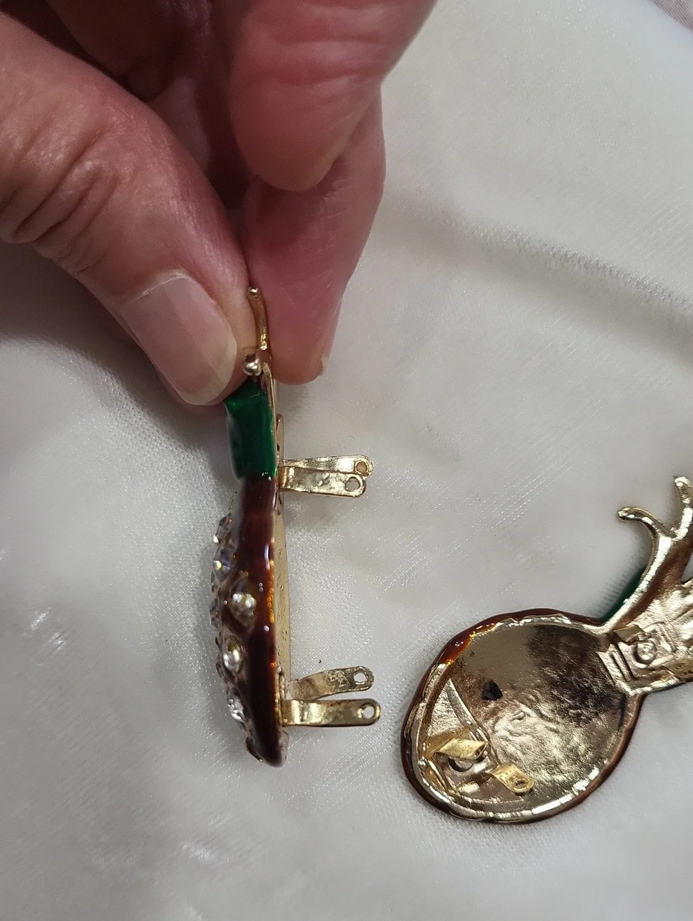 Pineapple Crystal Enamel Craft Trim